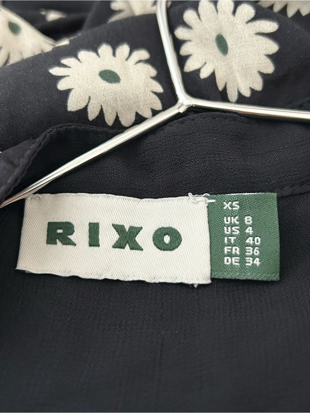 Rixo Anela Tie Neck Dress